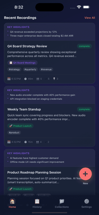 EdgeNote AI Recording